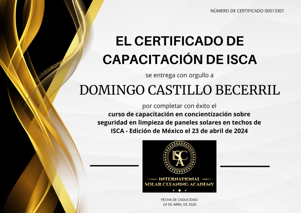 ISCA Certificado