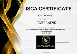 ISCA Training Certificate