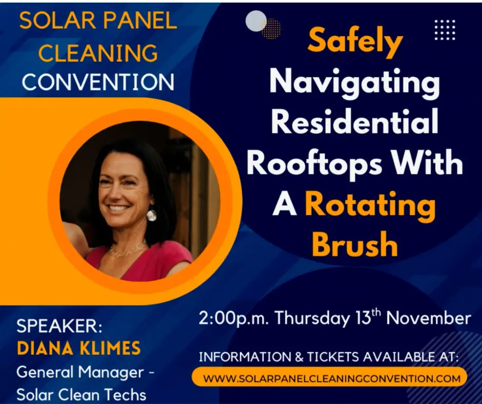 Safety navigating residential rooftops with rotating brushes